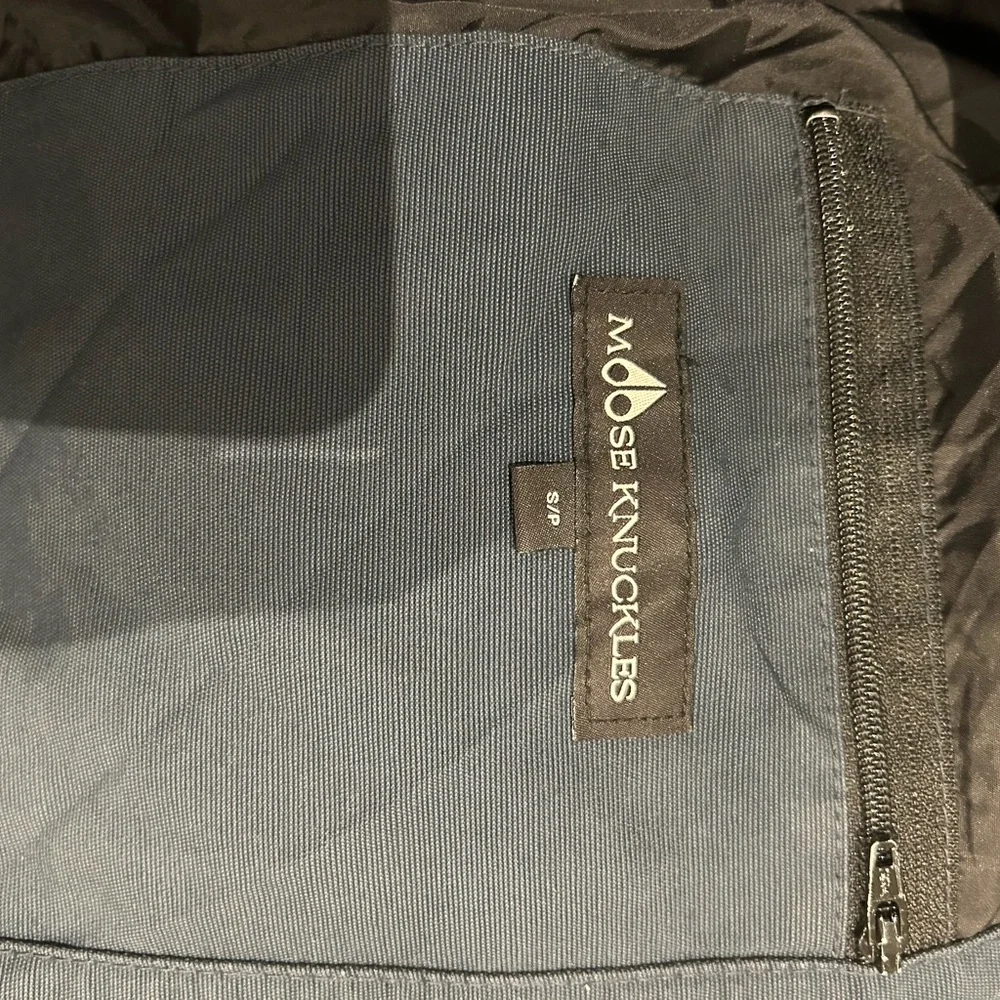 Moose Knuckles Black Puffer Jacket with Fur Hood - Picture 7 of 7